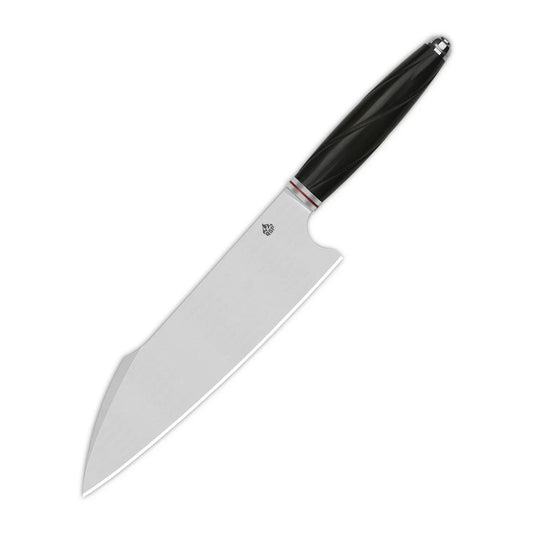 Harpoon Chef 5.125" 14C28N, satin finish Ebony Wood QS-KK-001A