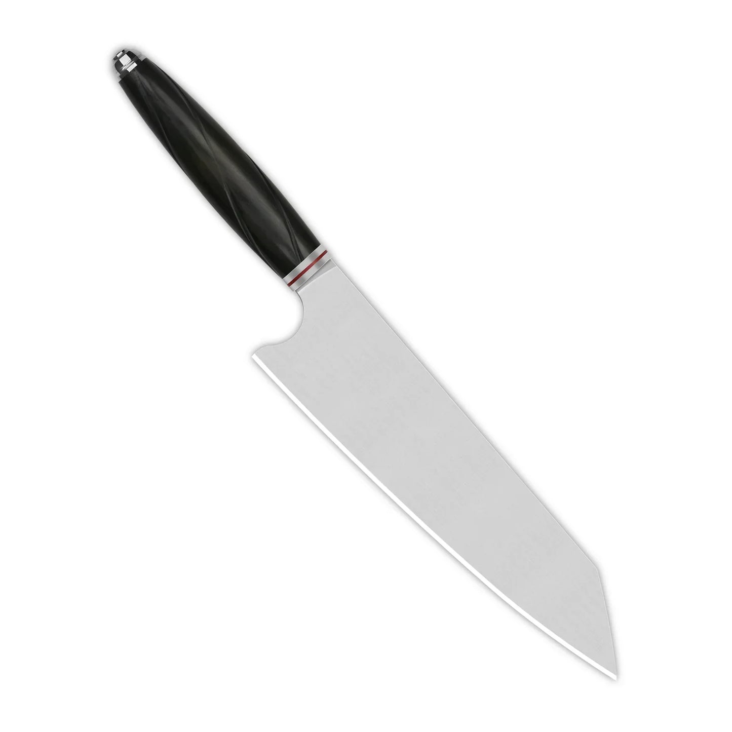 QSP 8'' Kiritsuke 14C28N Blade Ebony Wood QS-KK-004A