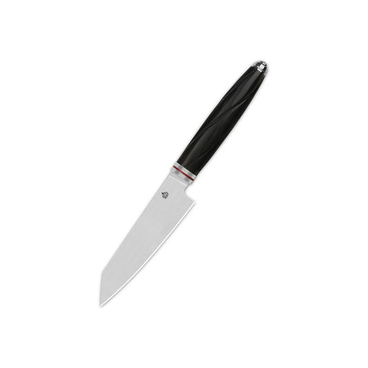 QSP 4"  Kiritsuke 14C28N, satin finish Ebony Wood QS-KK-005A