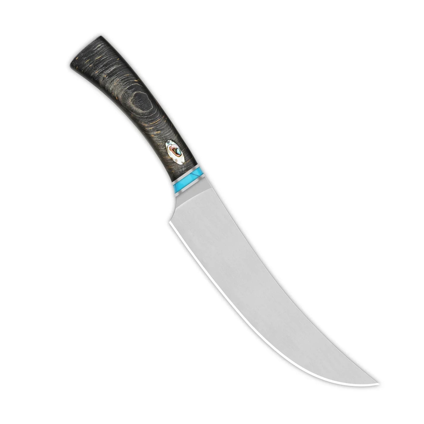 QSP 4" Butcher Knife 14C28N, satin finish Ebony Wood QS-KK-006A