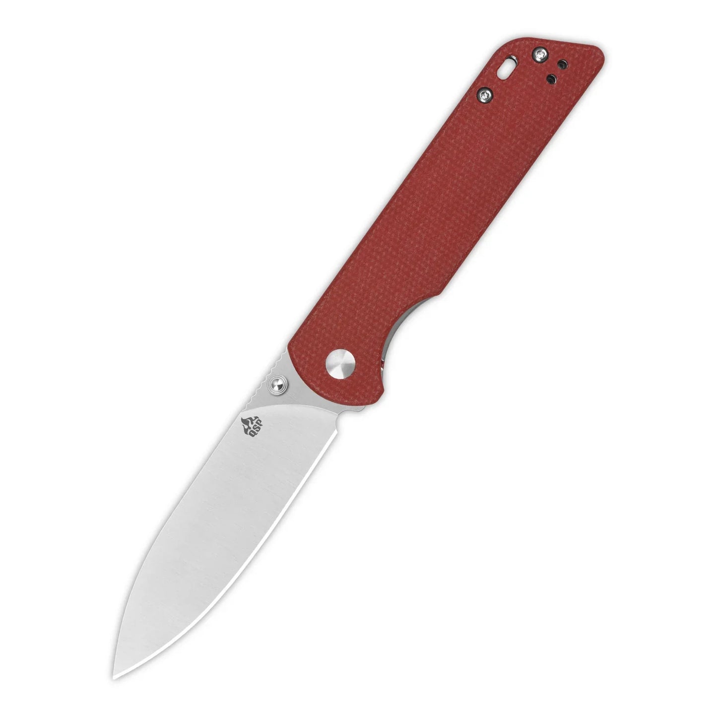 QSP Parrot V2 3.25" D2 Red Micarta QS102-E
