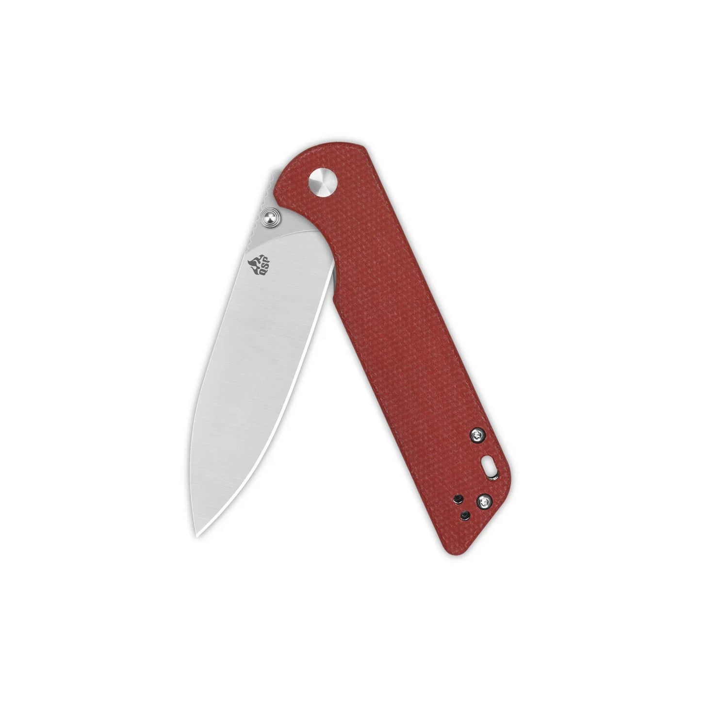 QSP Parrot V2 3.25" D2 Red Micarta QS102-E