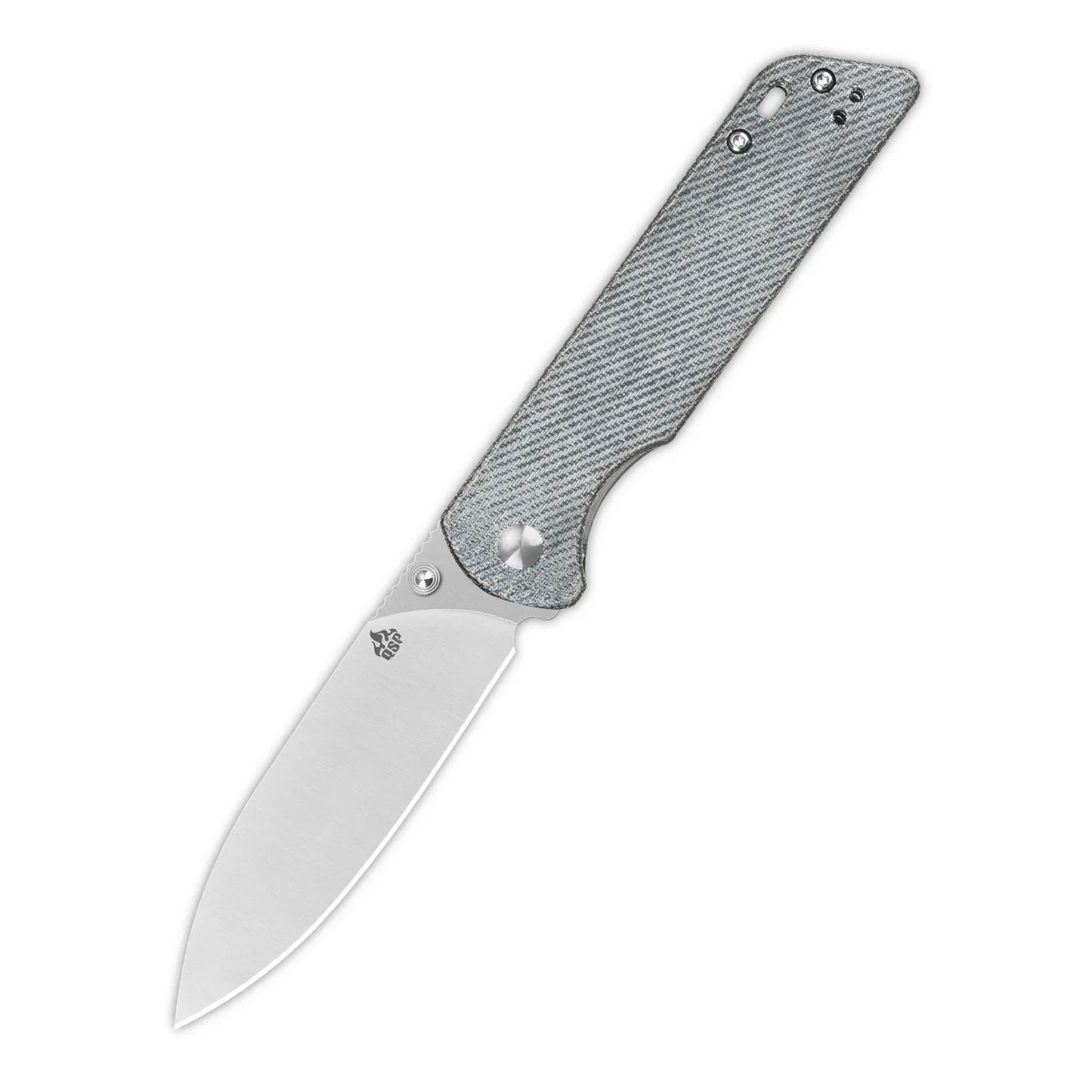 QSP Parrot V2 3.25" D2 Denim Micarta QS102-F