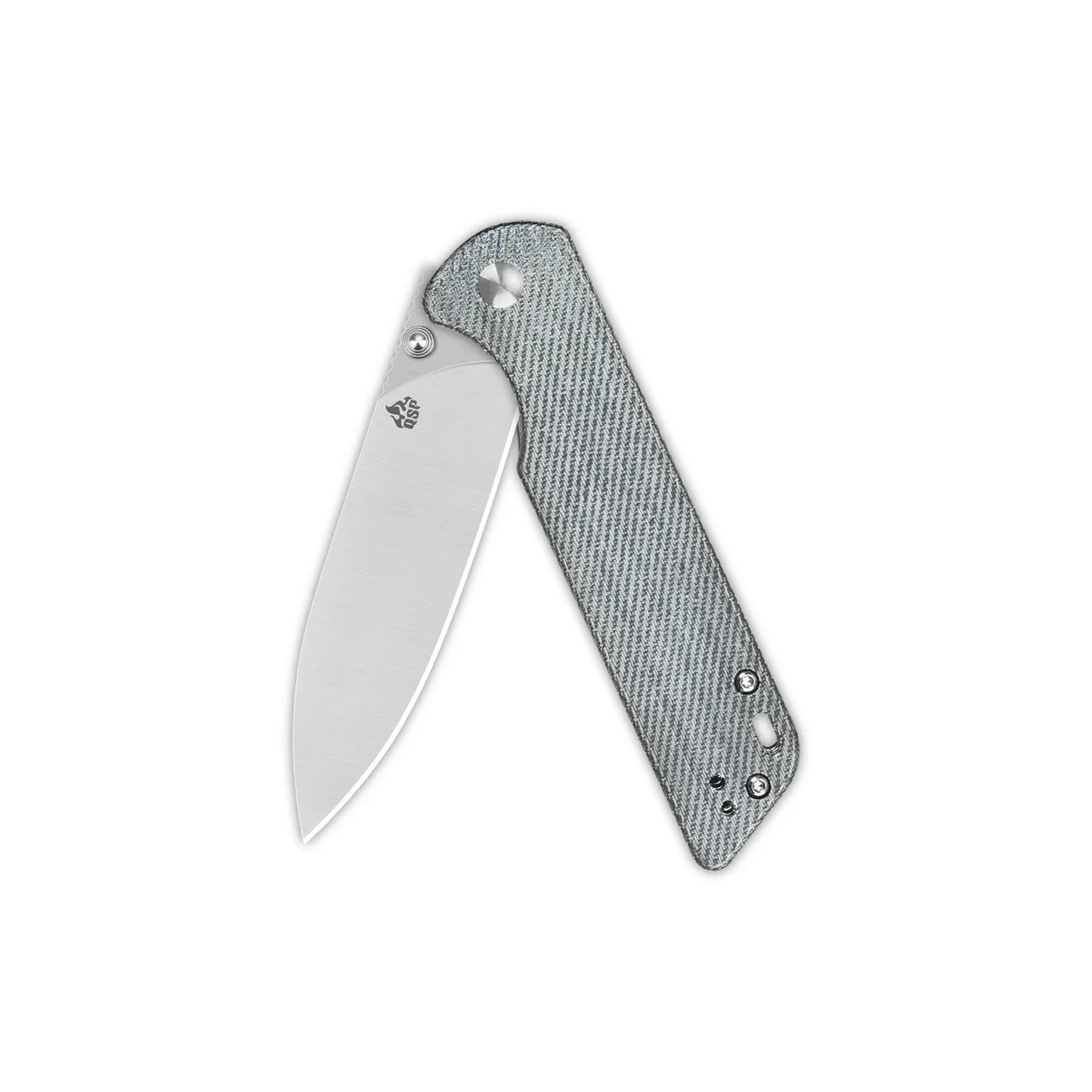 QSP Parrot V2 3.25" D2 Denim Micarta QS102-F