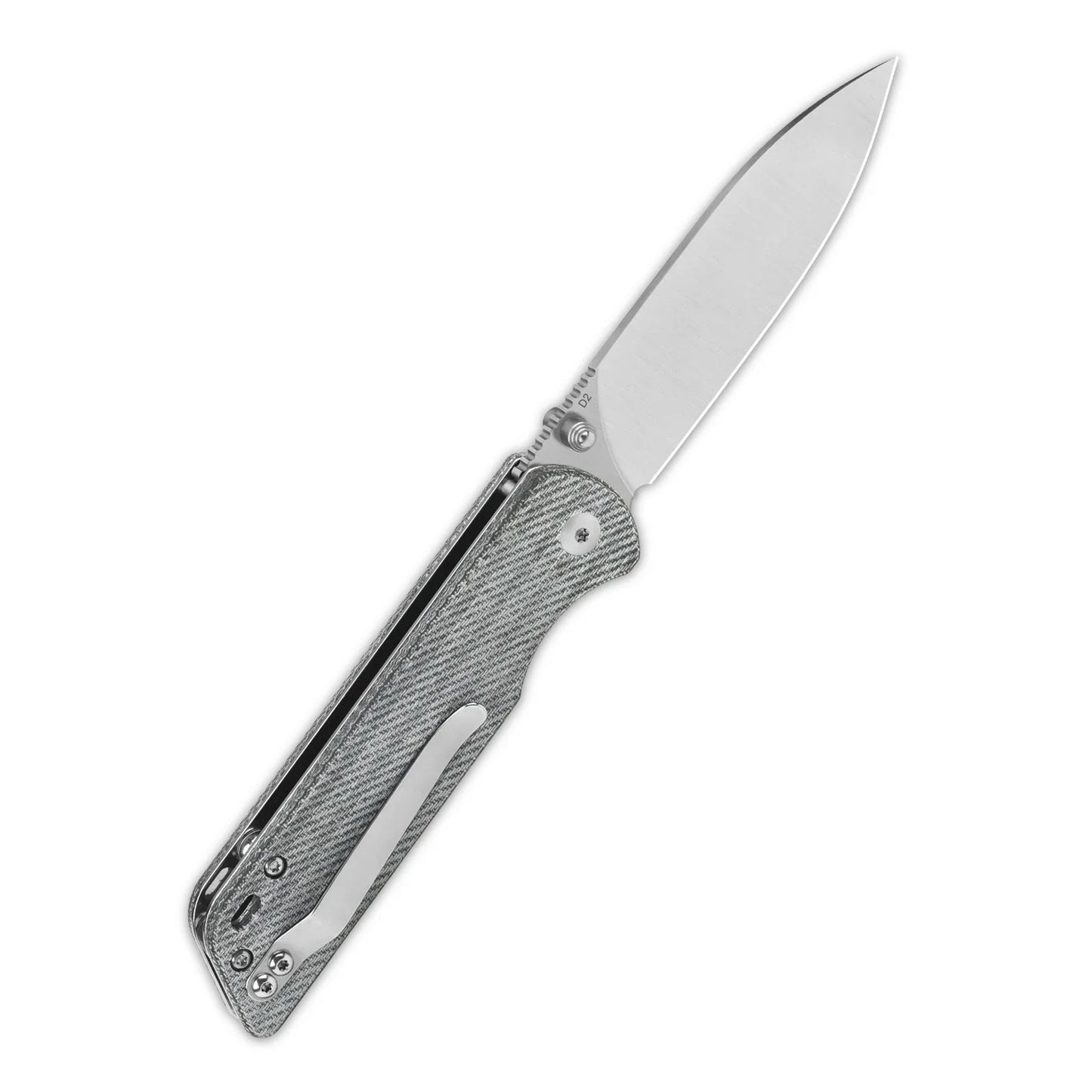 QSP Parrot V2 3.25" D2 Denim Micarta QS102-F