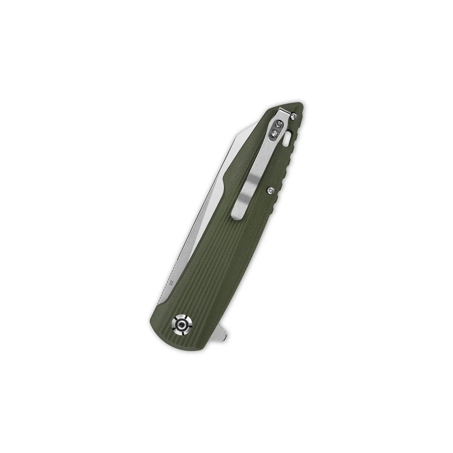 QSP Phoenix - 3.75" D2 Blade Green G10 Handle - (QS108-B1)