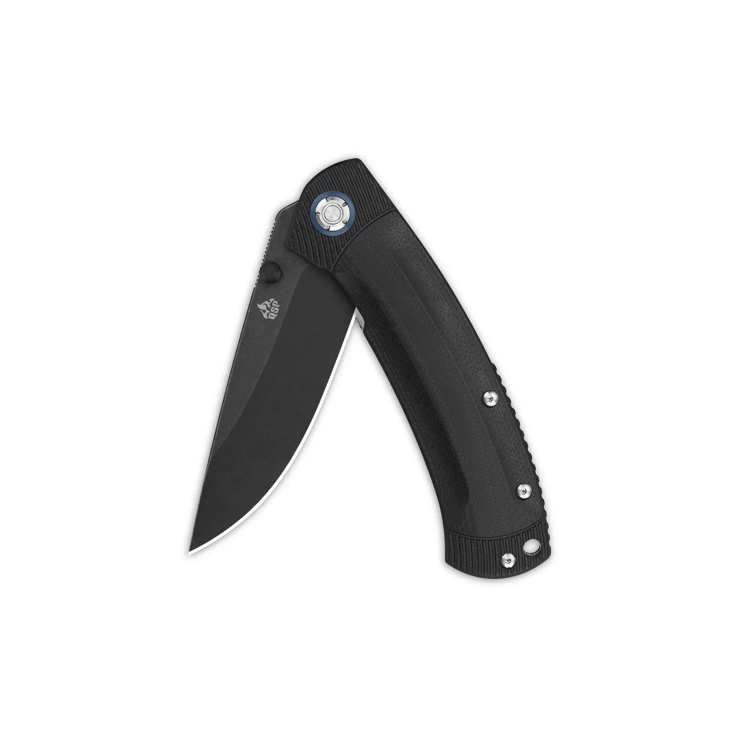 QSP Copperhead 3.50" Sandvik 14C28N black G10 QS109-A2