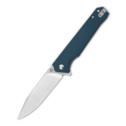 QSP Mamba V2 3.50" D2 Blue Micarta QS111-H1