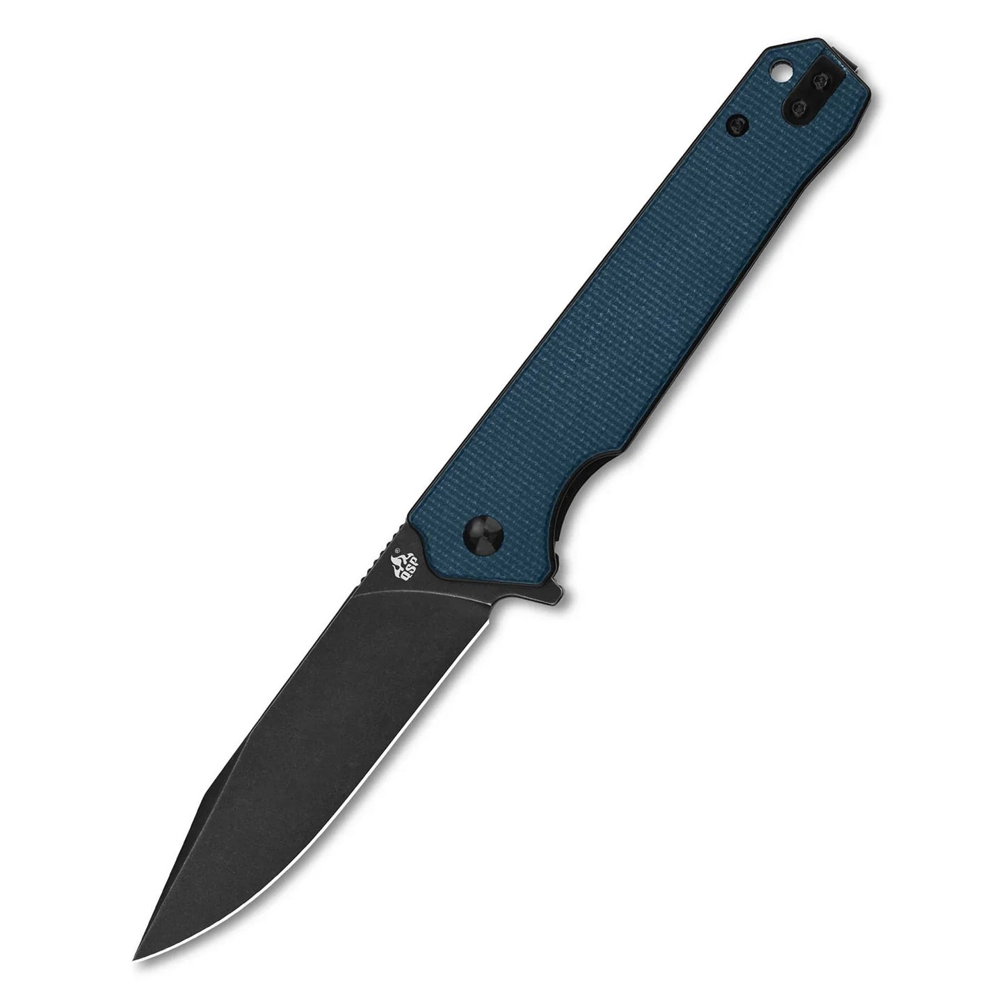 QSP Mamba V2 3.50" D2 Blue Micarta QS111-H2