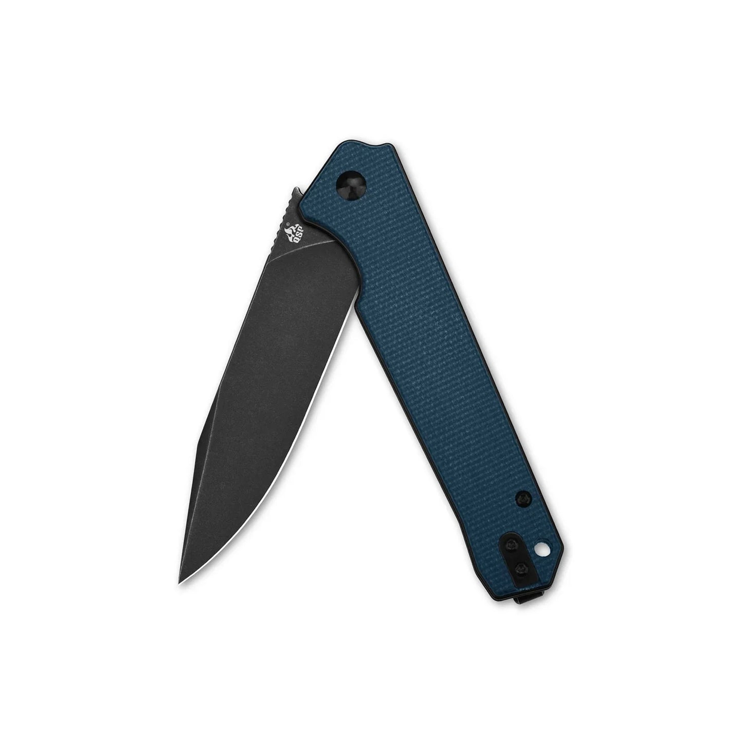 QSP Mamba V2 3.50" D2 Blue Micarta QS111-H2