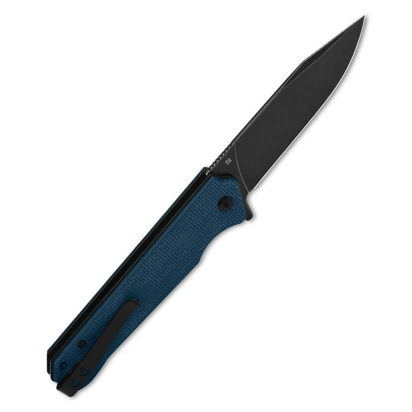 QSP Mamba V2 3.50" D2 Blue Micarta QS111-H2