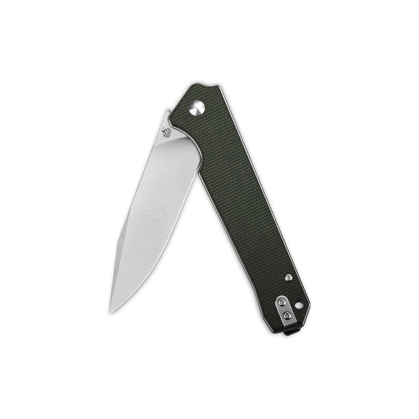 QSP Mamba V2 3.50" D2 Green Micarta QS111-I1