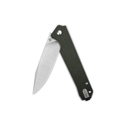 QSP Mamba V2 3.50" D2 Green Micarta QS111-I1