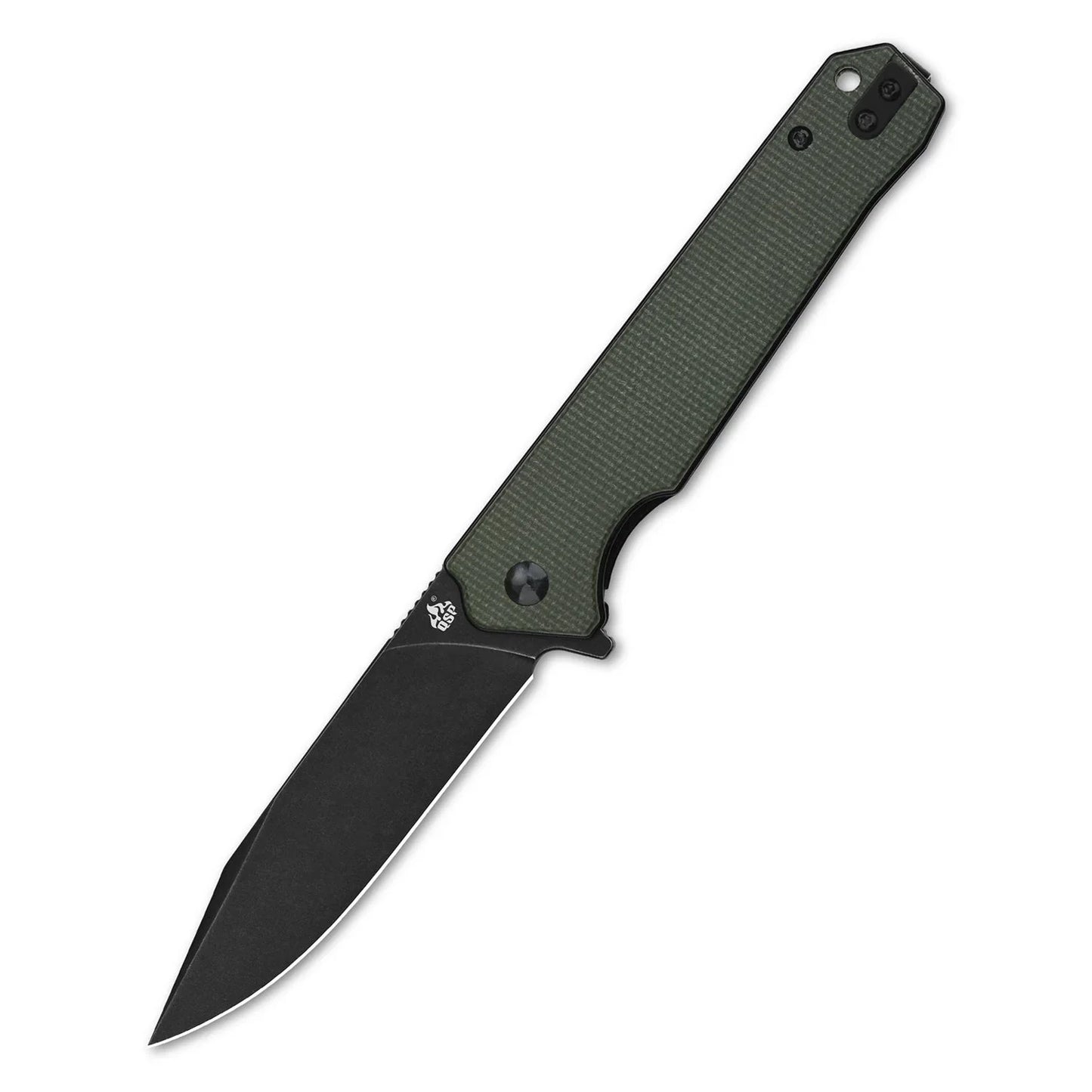 QSP Mamba V2 3.50" D2 Green Micarta QS111-I2