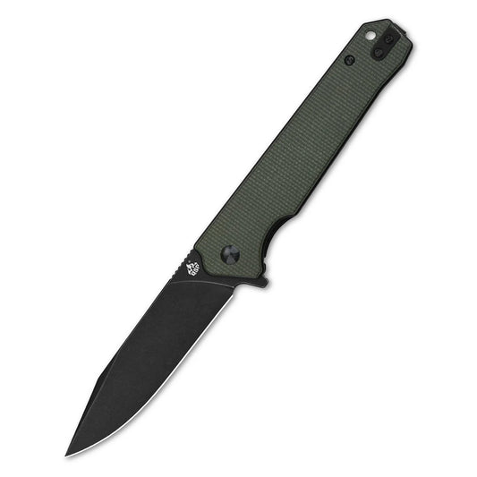 QSP Mamba V2 3.50" D2 Green Micarta QS111-I2