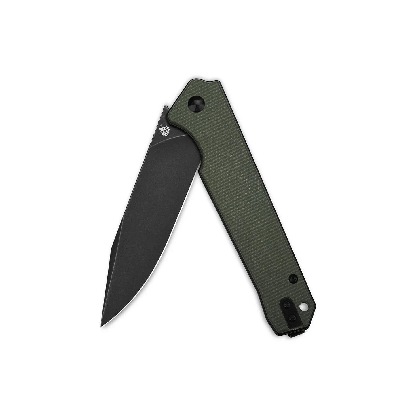 QSP Mamba V2 3.50" D2 Green Micarta QS111-I2