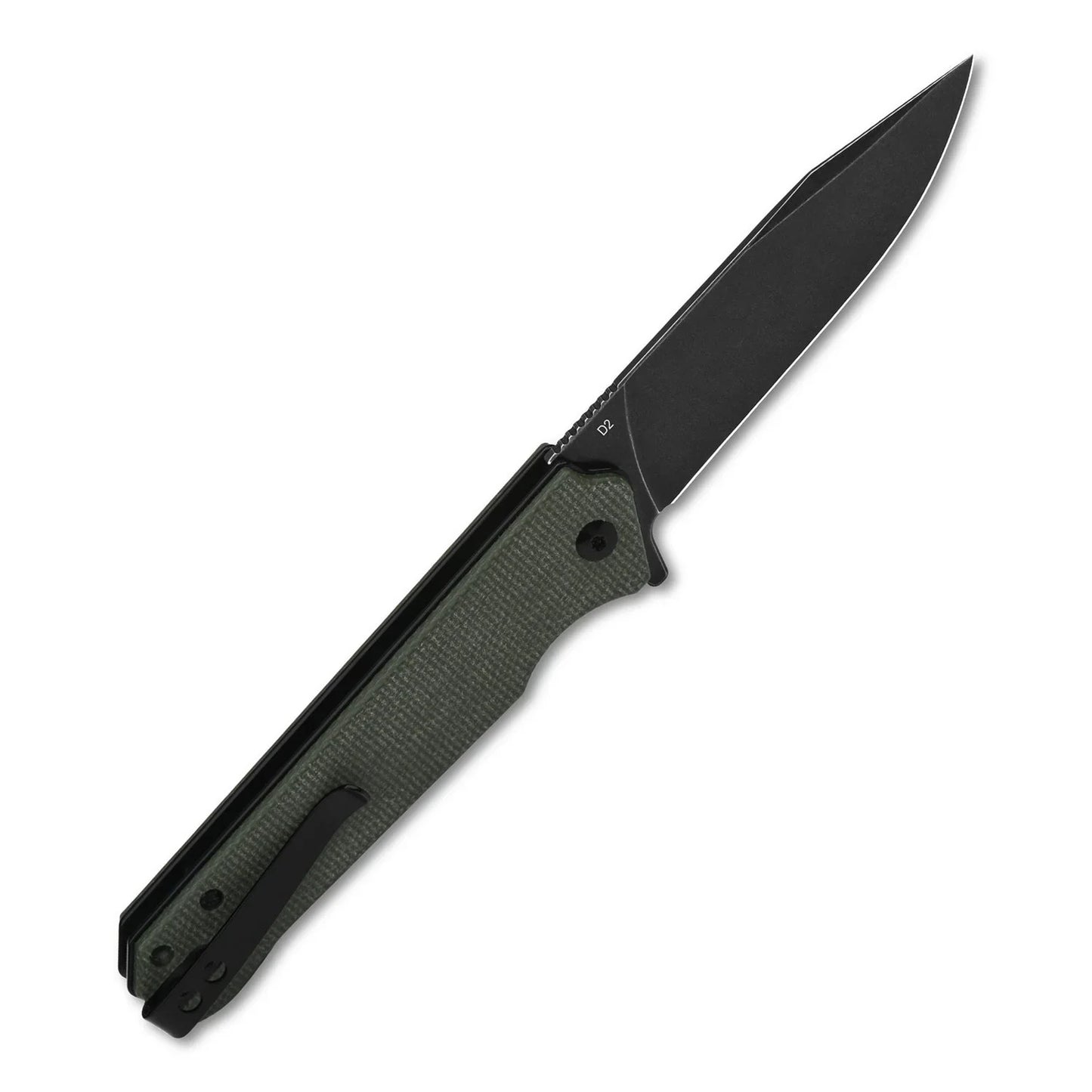 QSP Mamba V2 3.50" D2 Green Micarta QS111-I2