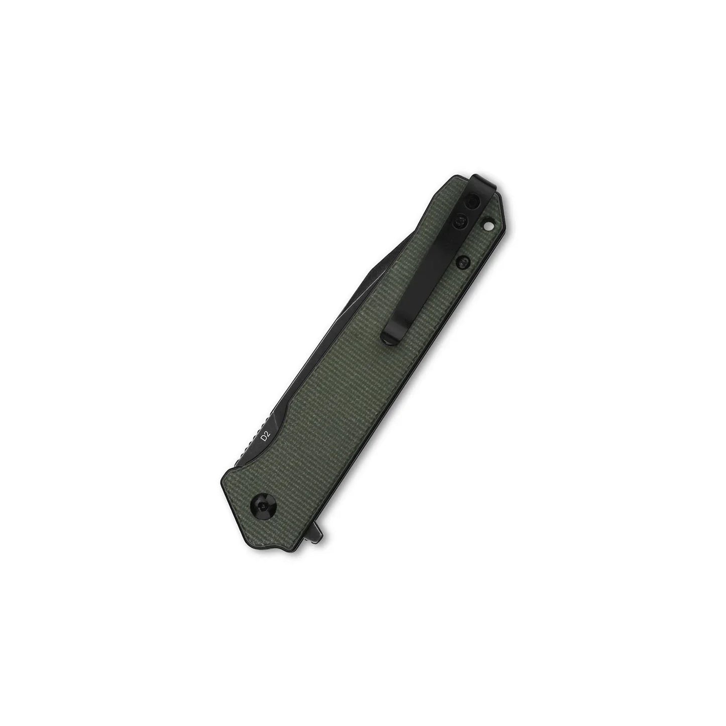 QSP Mamba V2 3.50" D2 Green Micarta QS111-I2