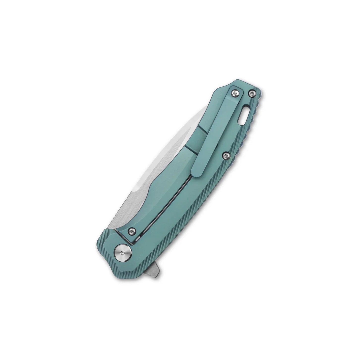 QSP Woodpecker 3.75" Böhler M390, 2 tone satin finish Titanium QS116-B