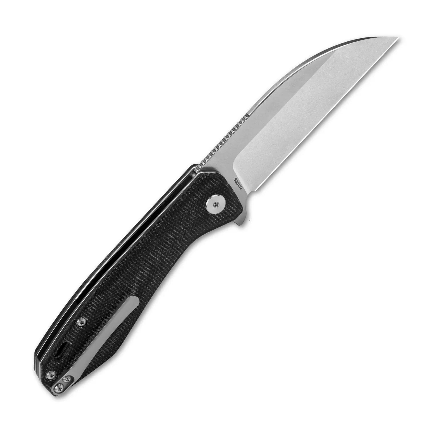 QSP Pelican 3.625" CPM S35VN Black Micarta QS118-D1
