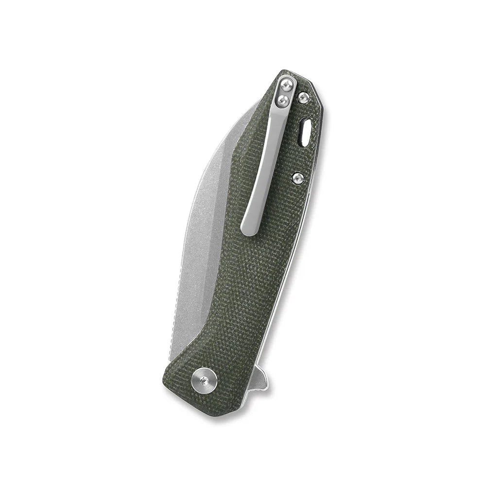 QSP Pelican 3.625" CPM S35VN Green Micarta QS118-E1