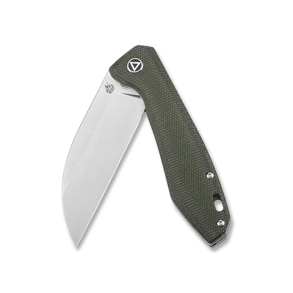 QSP Pelican 3.625" CPM S35VN Green Micarta QS118-E1
