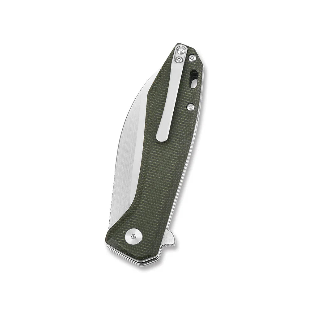 QSP Pelican 3.625" CPM S35VN Green Micarta QS118-E1