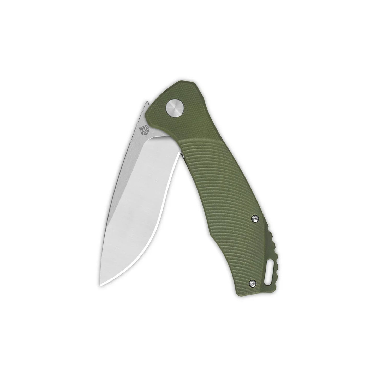 QSP Raven - 3.375" D2 Blade, Green G10 Handles - (QS122-B1)
