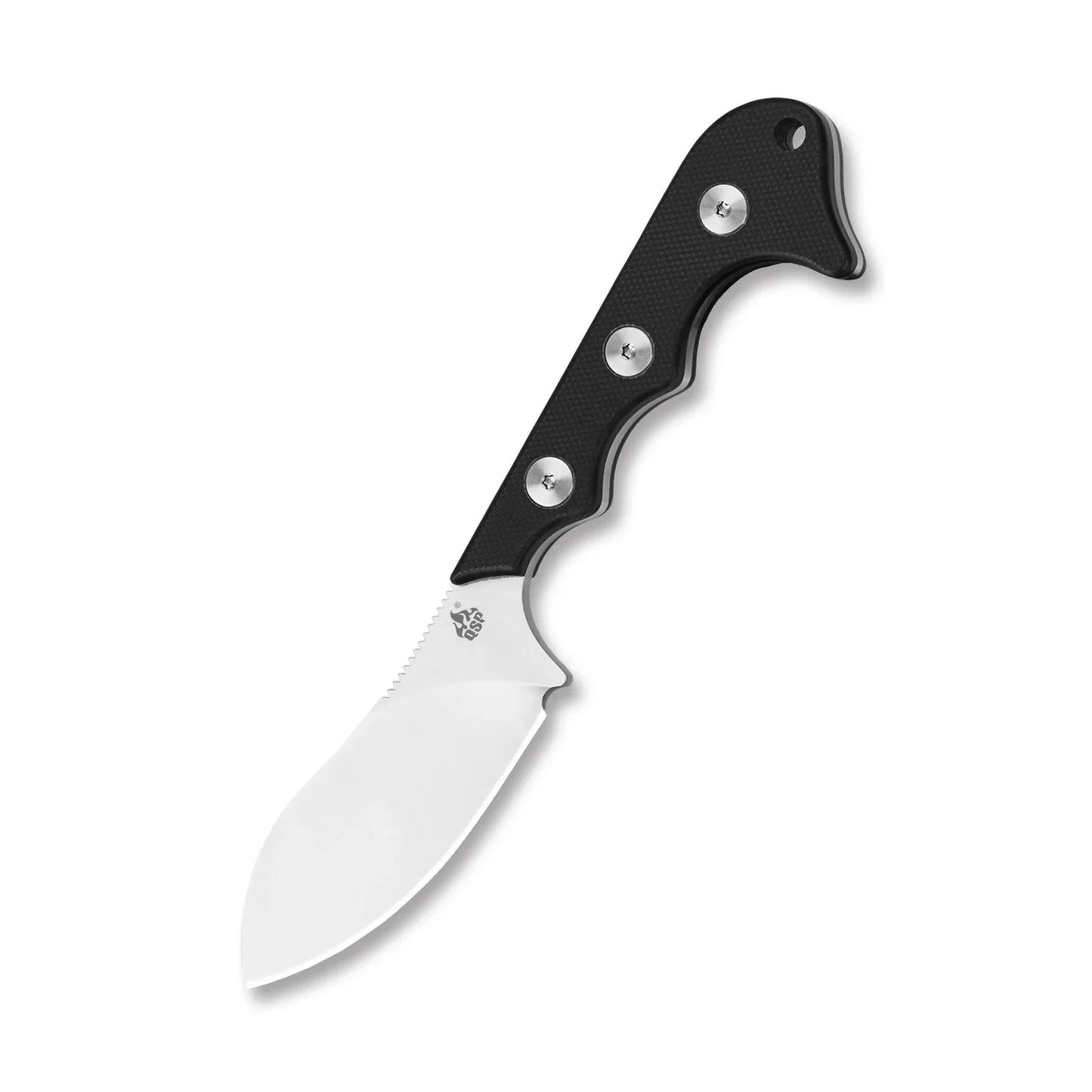 QSP Neckmuk 2.875" D2, satin finish Black G10 QS125-A