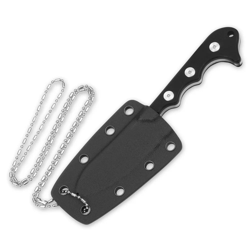 QSP Neckmuk 2.875" D2, satin finish Black G10 QS125-A