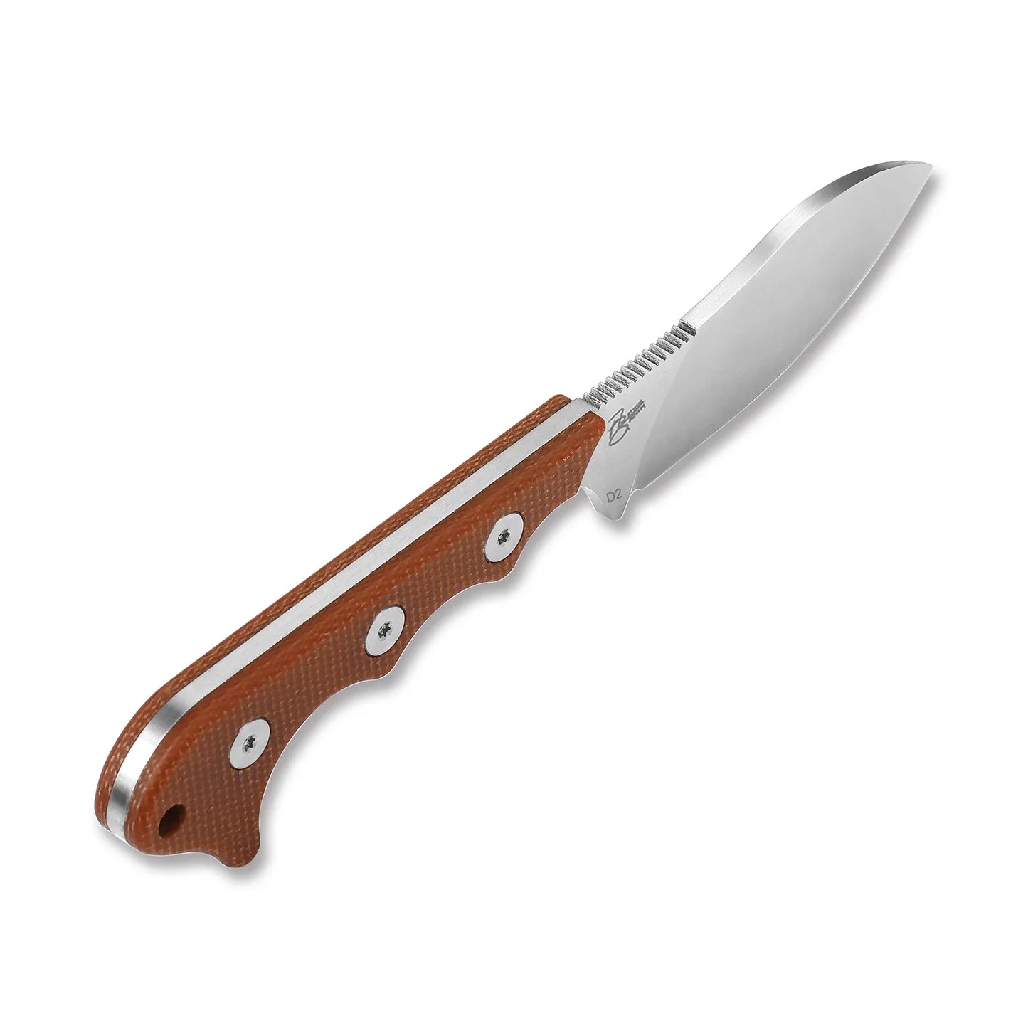QSP Neckmuk 2.875" D2, satin finish Brown Micarta QS125-E