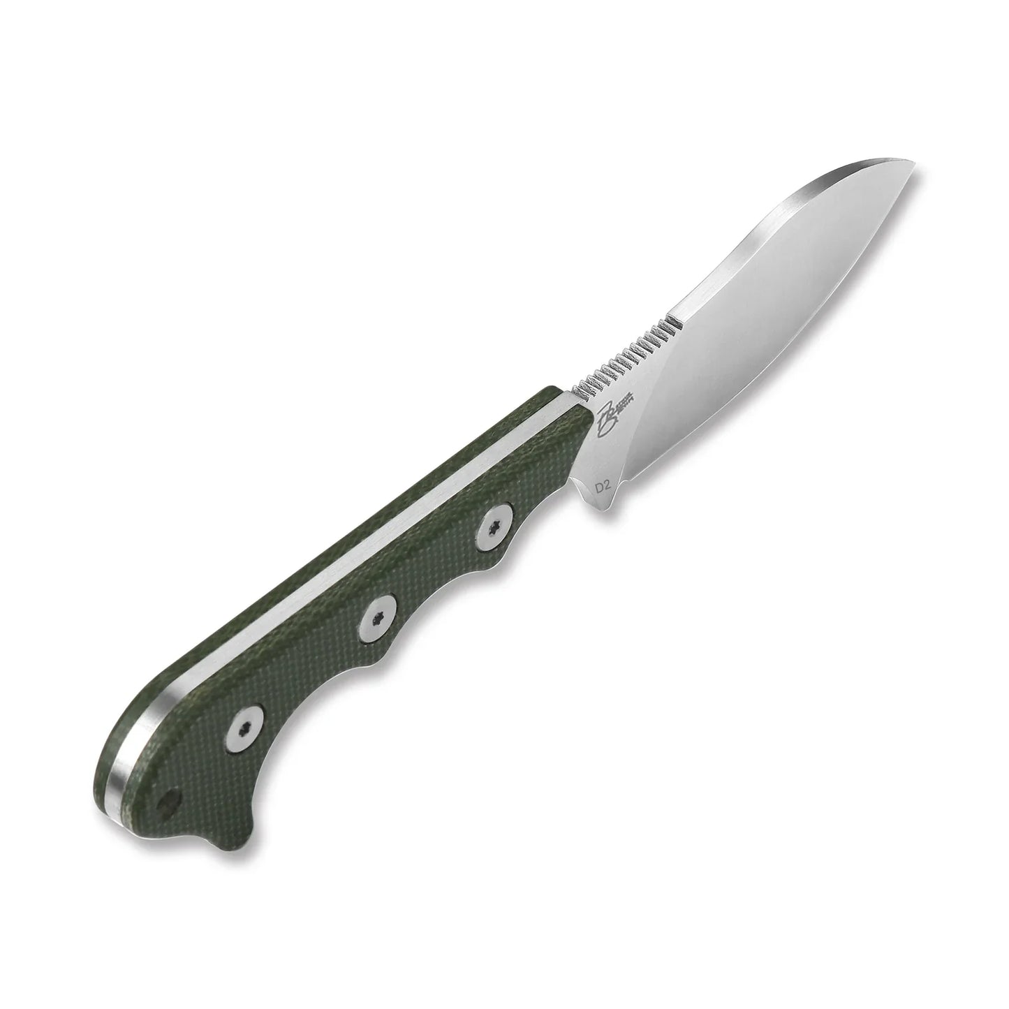QSP Neckmuk 2.875" D2, satin finish Green Micarta QS125-F