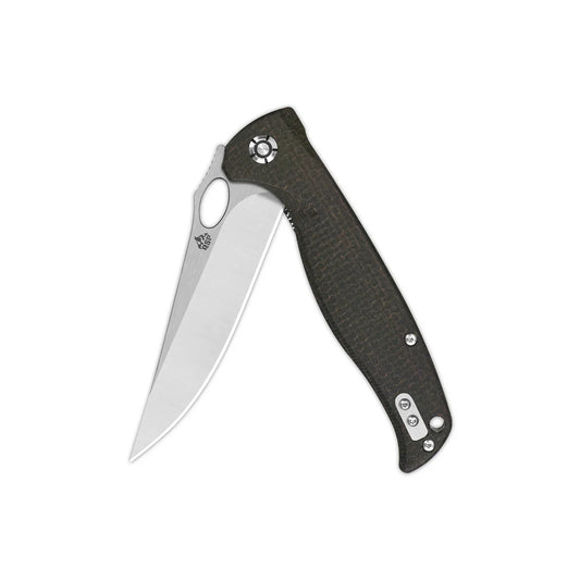 QSP Gavial 4.00" D2 Dark brown Micarta QS126-D2