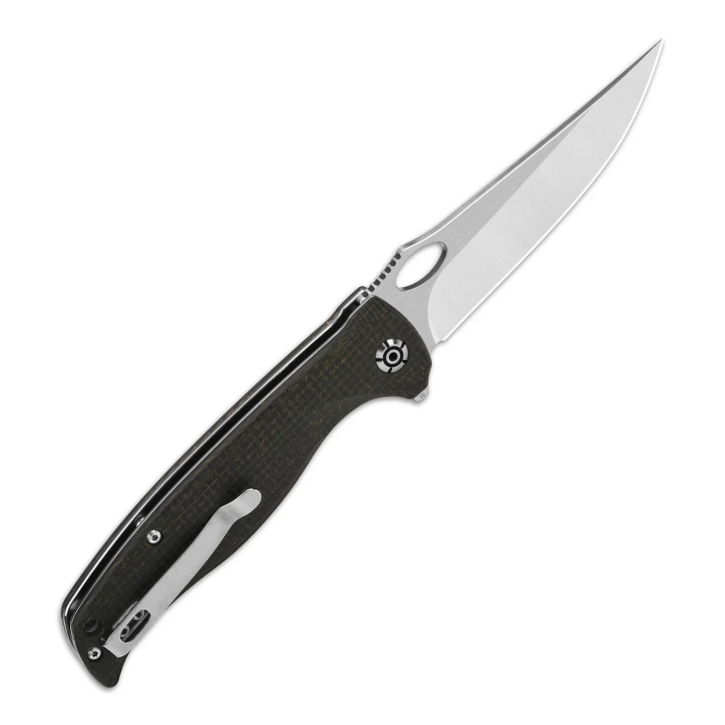 QSP Gavial 4.00" D2 Dark brown Micarta QS126-D1
