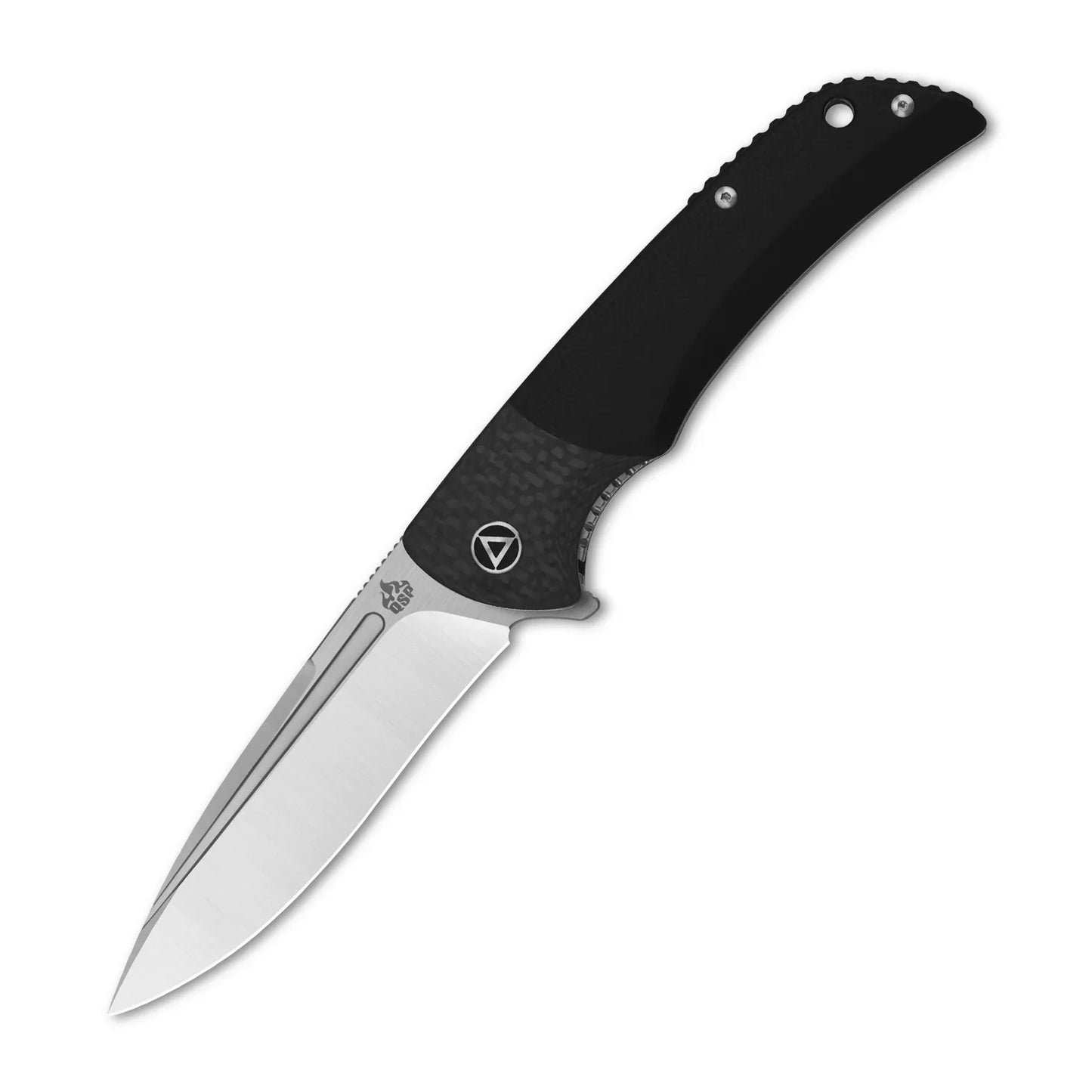 QSP Harpyie 3.75" CPM S35VN Carbon fiber with black G10 QS129-B