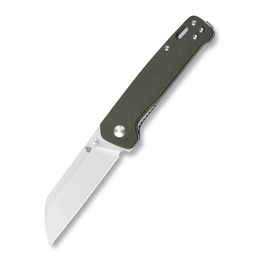 QSP Penguin 3.06" D2, 2 tone Satin finish Green Micarta QS130-C