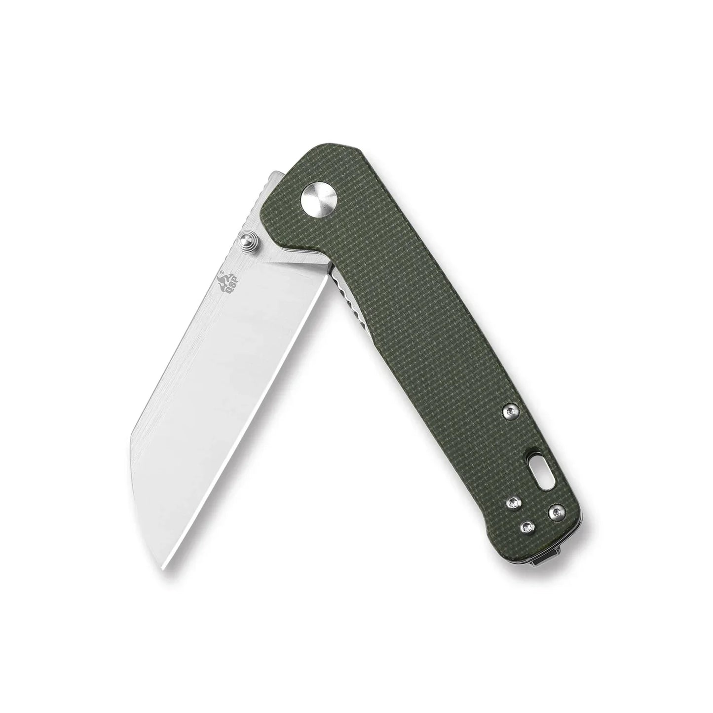 QSP Penguin 3.06" D2, 2 tone Satin finish Green Micarta QS130-C
