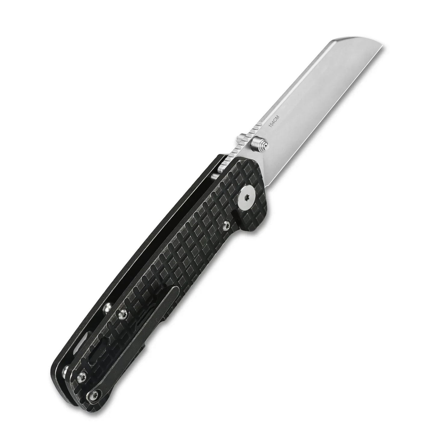 QSP Penguin 3.06" 154CM Stonewashed Blade Titanium QS130-NFRG