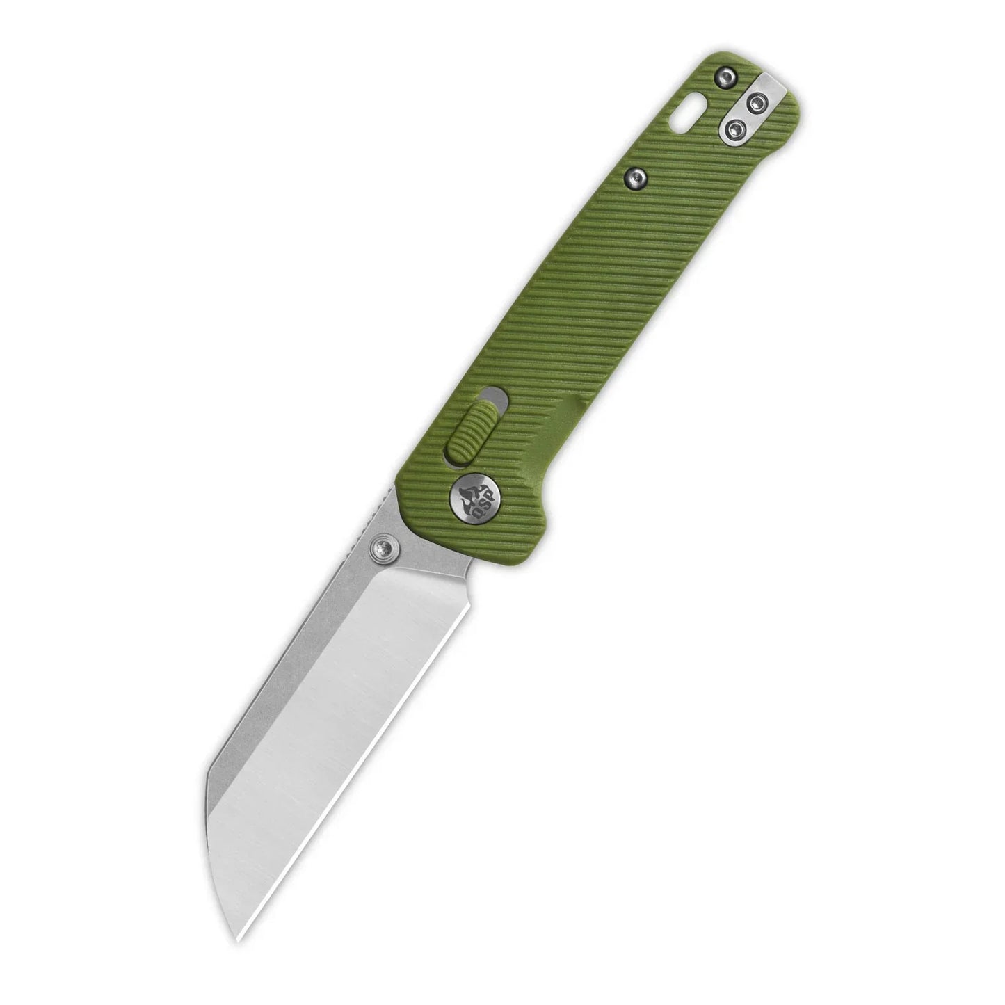 QSP Penguin 3.06" 14C28N Blade OD Green FRN Handle  QS130GL-B1
