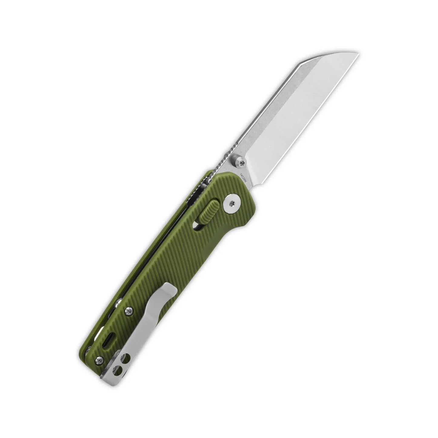 QSP Penguin 3.06" 14C28N Blade OD Green FRN Handle  QS130GL-B1