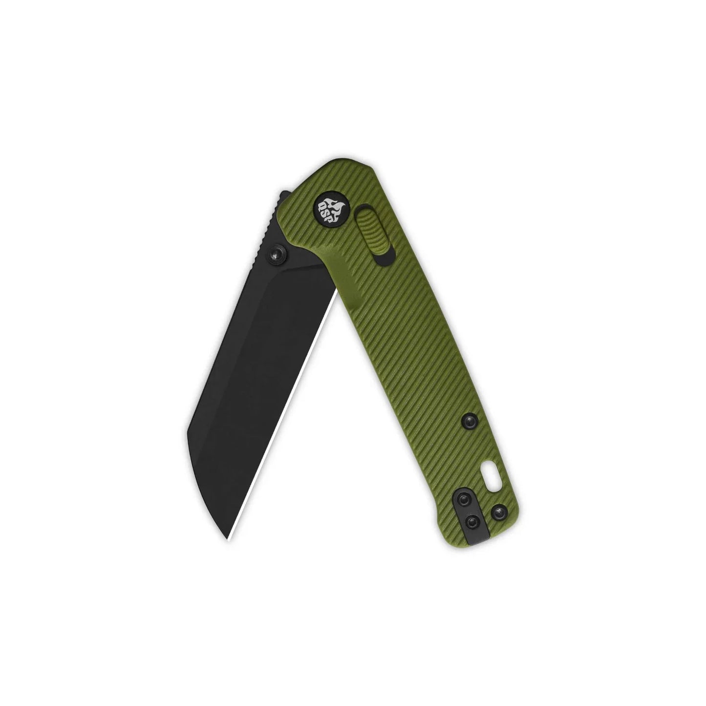 QSP Penguin 3.06" 14C28N Blade OD Green FRN Handle QS130GL-B2