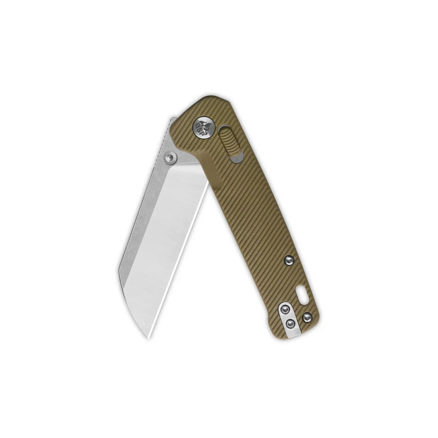 QSP Penguin 3.06" 14C28N Blade Khaki FRN Handle QS130GL-C1