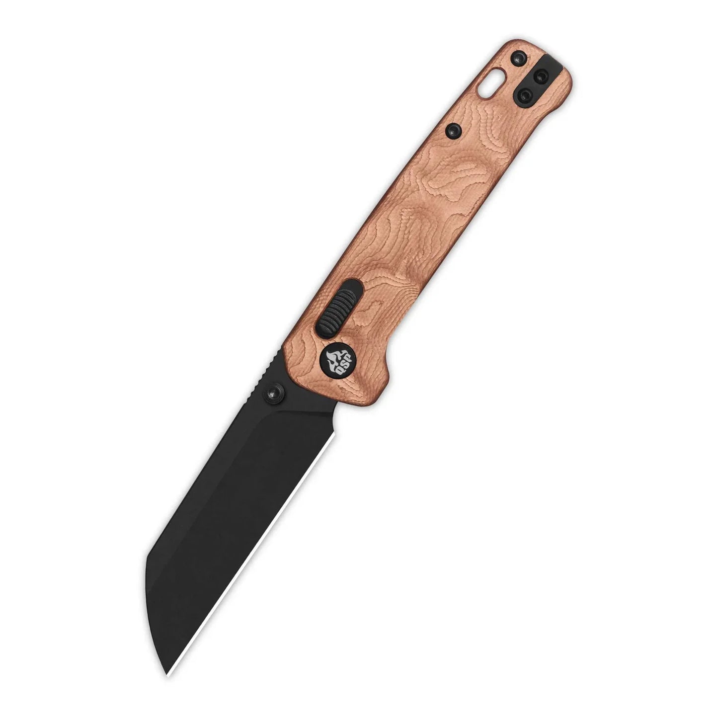 QSP Penguin 3.06" 14C28N Blade G10 with Copper Foil Handle QS130GL-F2