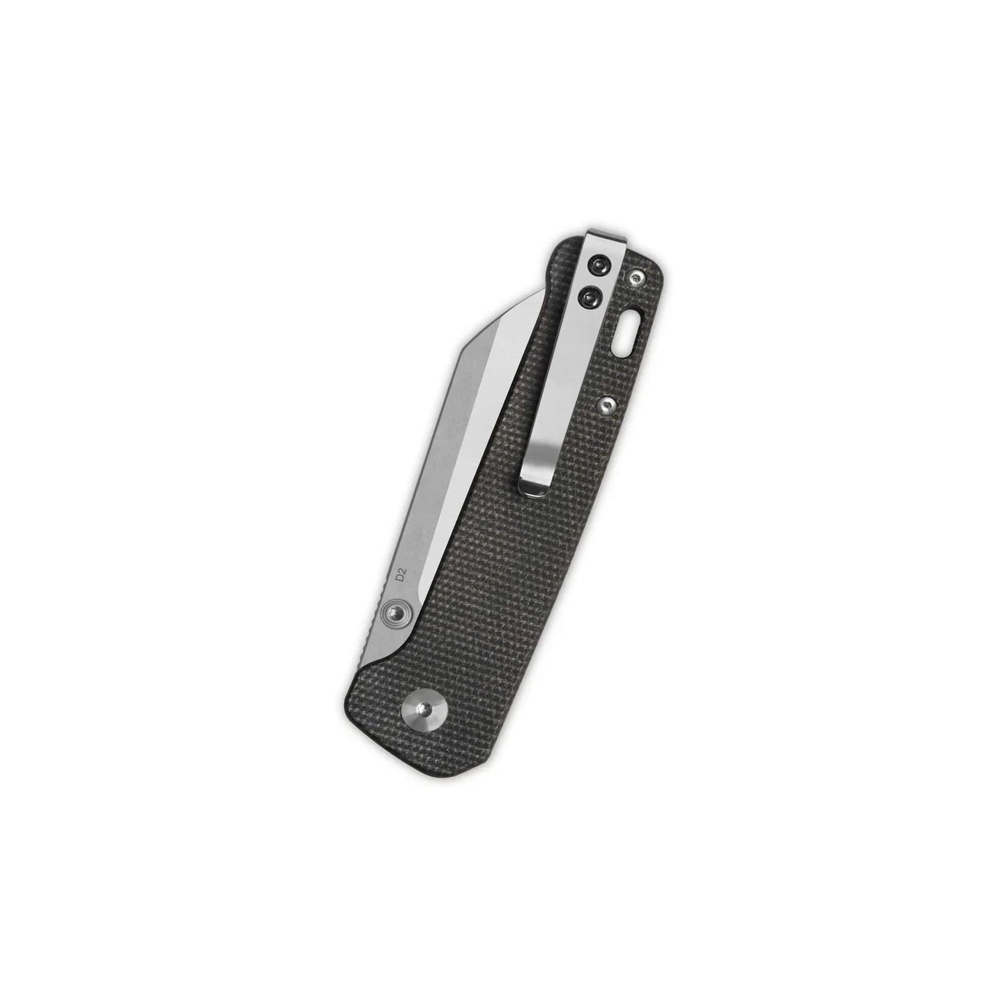 QSP Penguin V2 3.06" D2 blade Dark Brown Micarta handle QS130V2-A1