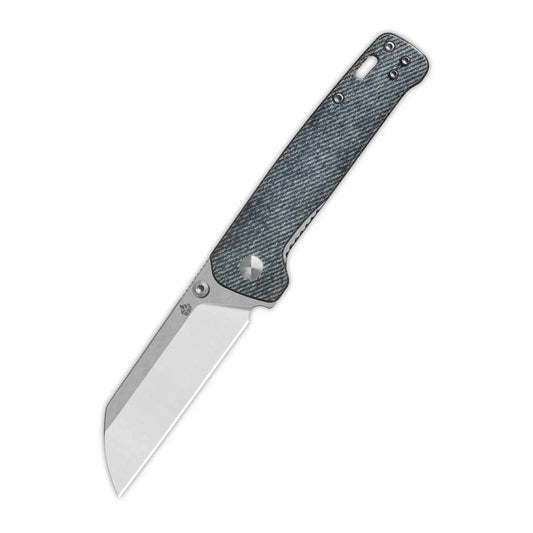 QSP Penguin V2 3.06" D2 blade Denim Micarta handle QS130V2-B1