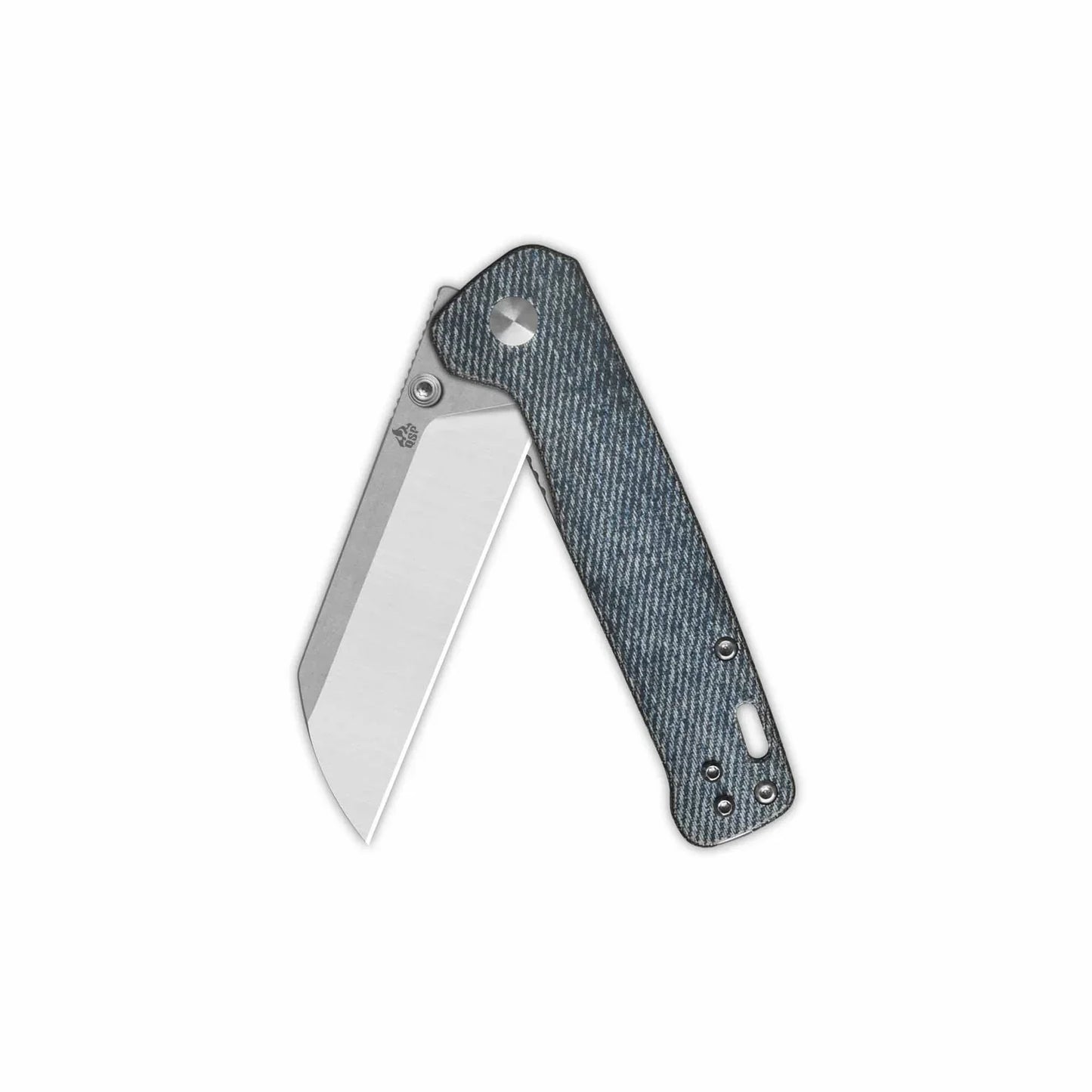 QSP Penguin V2 3.06" D2 blade Denim Micarta handle QS130V2-B1