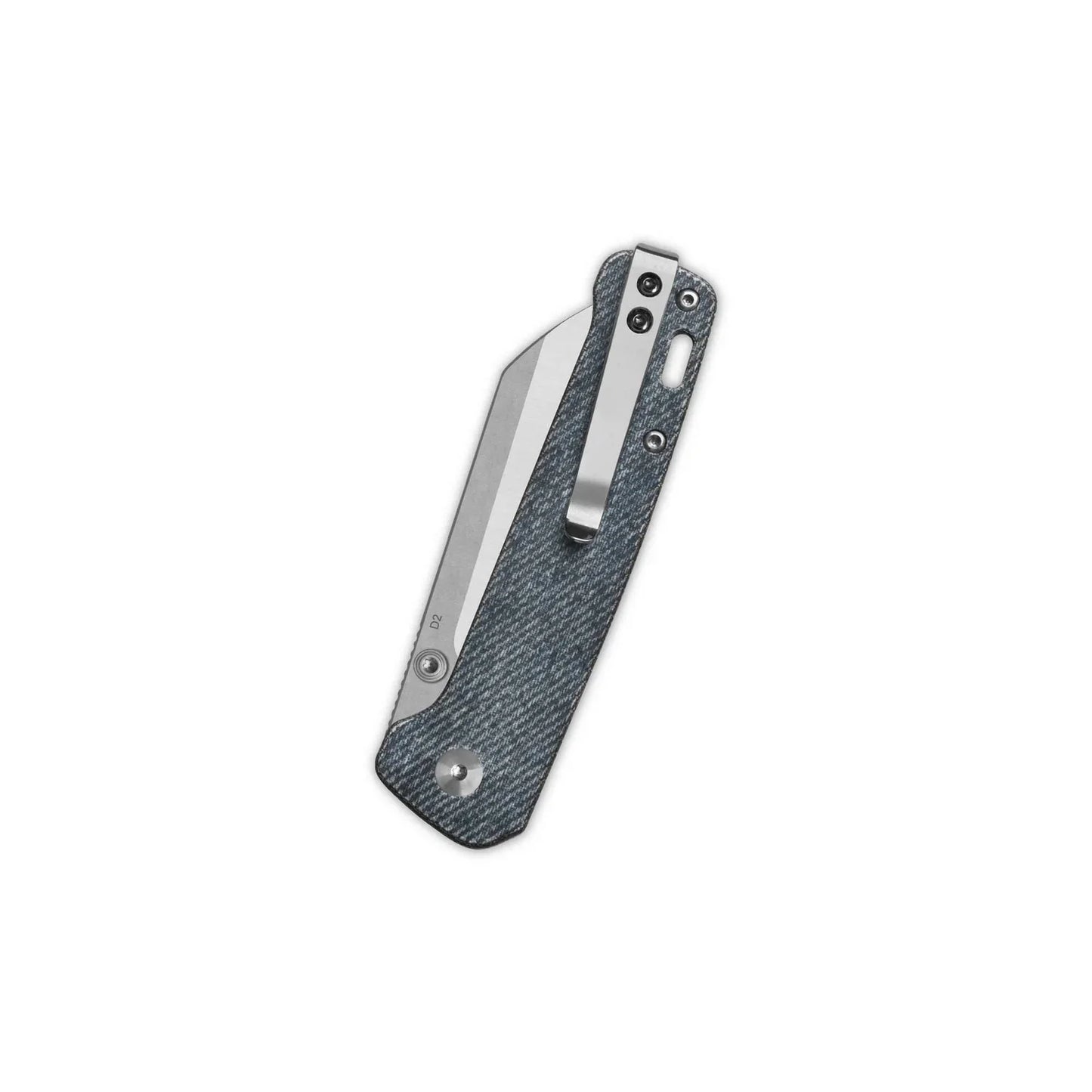 QSP Penguin V2 3.06" D2 blade Denim Micarta handle QS130V2-B1