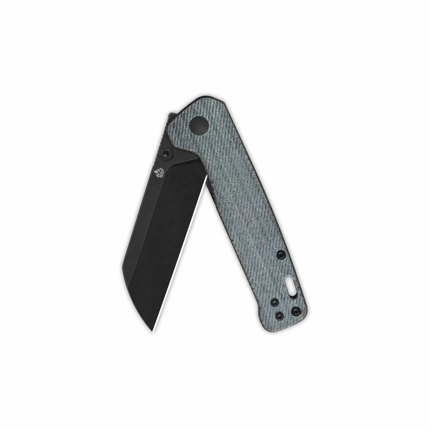 QSP Penguin V2 3.06" D2 blade Denim Micarta handle QS130V2-B2