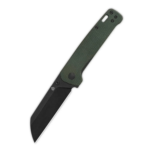 QSP Penguin V2 3.06" D2 blade Green Micarta handle QS130V2-C2