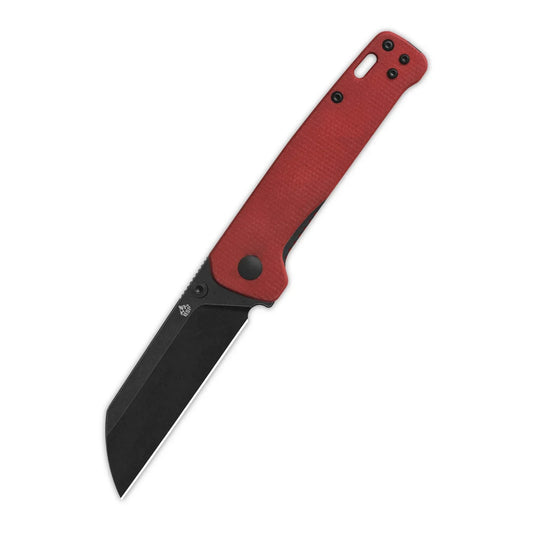 QSP Penguin V2 3.06" D2 blade Red Micarta handle QS130V2-D2